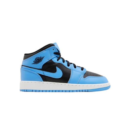 Jordan 1 Mid “University Blue Black”