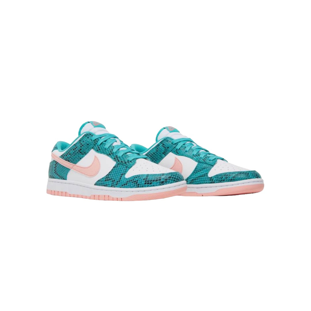 Nike dunk low “Snakeskin Washed Teal Bleached Coral”