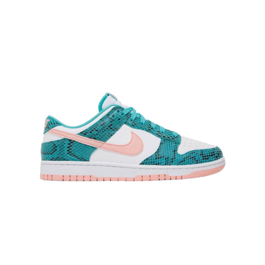 Nike dunk low “Snakeskin Washed Teal Bleached Coral”