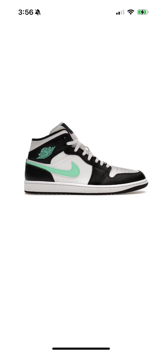 Jordan 1 Mid “Green Glow”