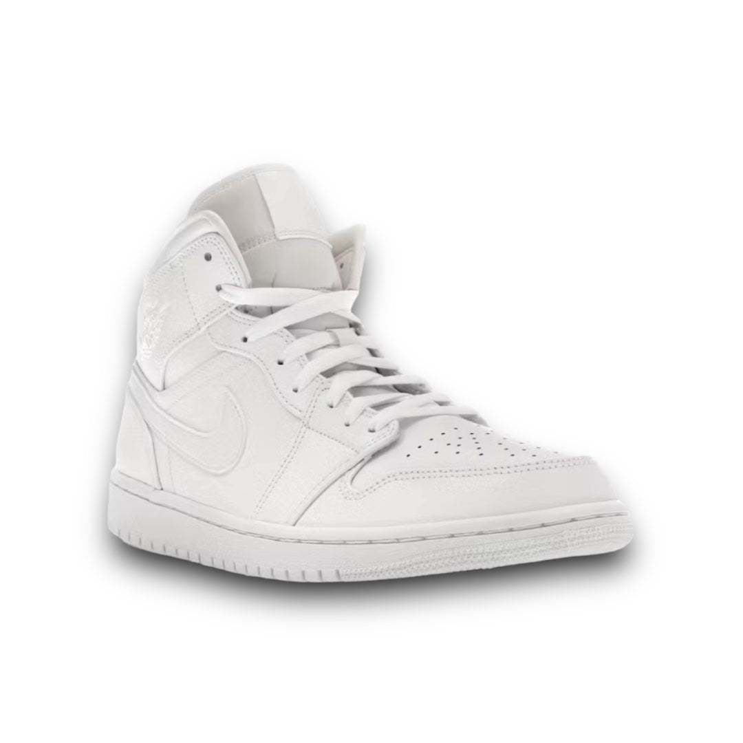 Jordan 1 Mid “Triple White” (2019)