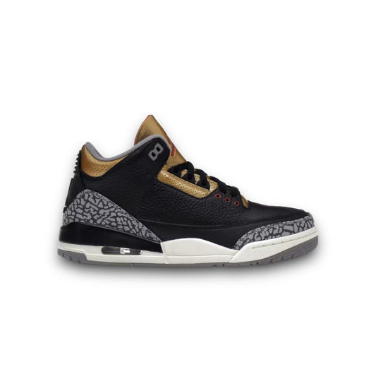 Jordan 3 Retro “Black Cement Gold”(W)