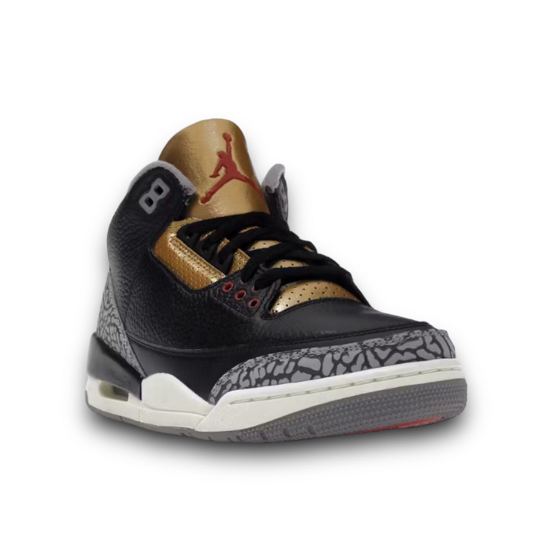 Jordan 3 Retro “Black Cement Gold”(W)