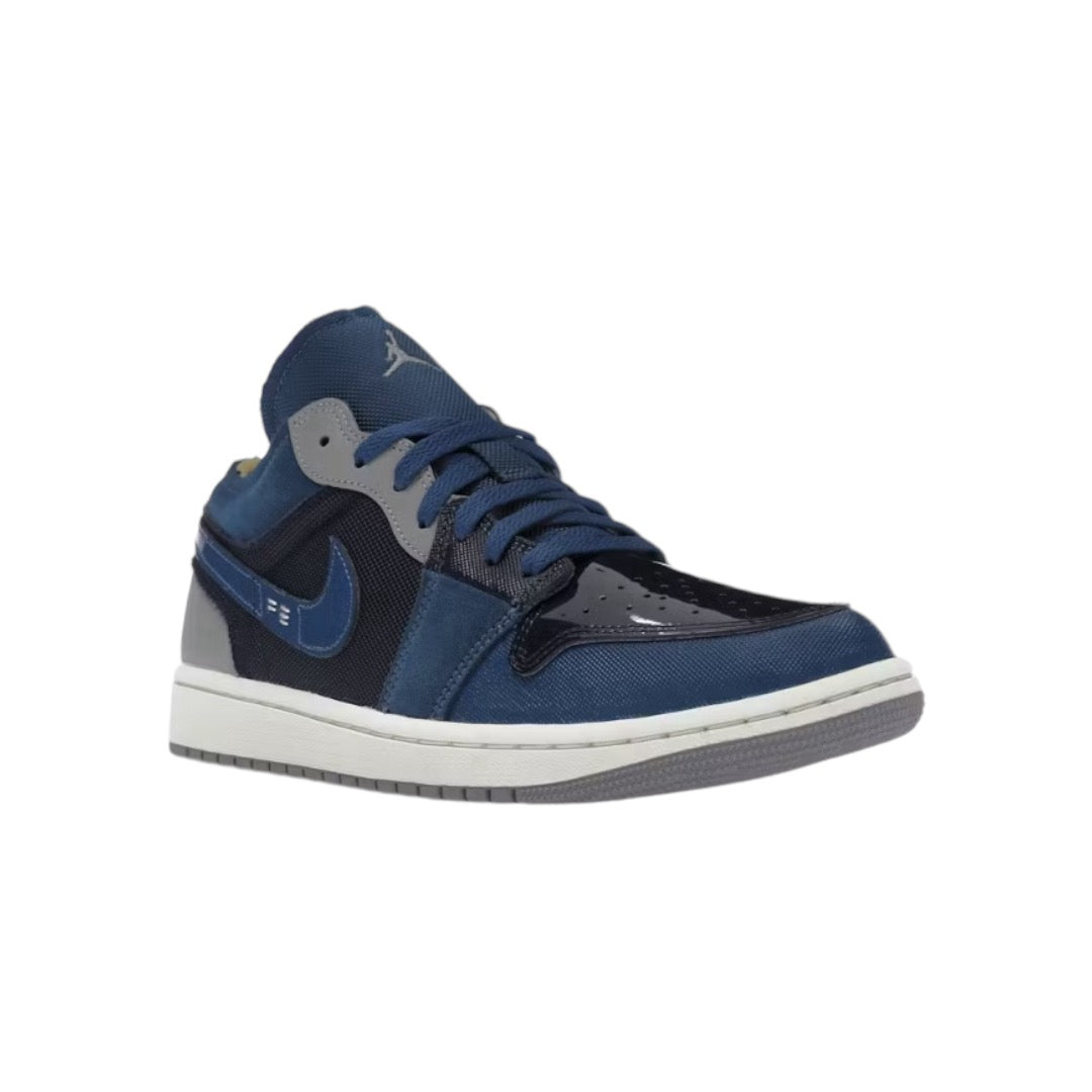 Jordan 1 Low SE Craft “Obsidian French Blue Ashen Slate White”